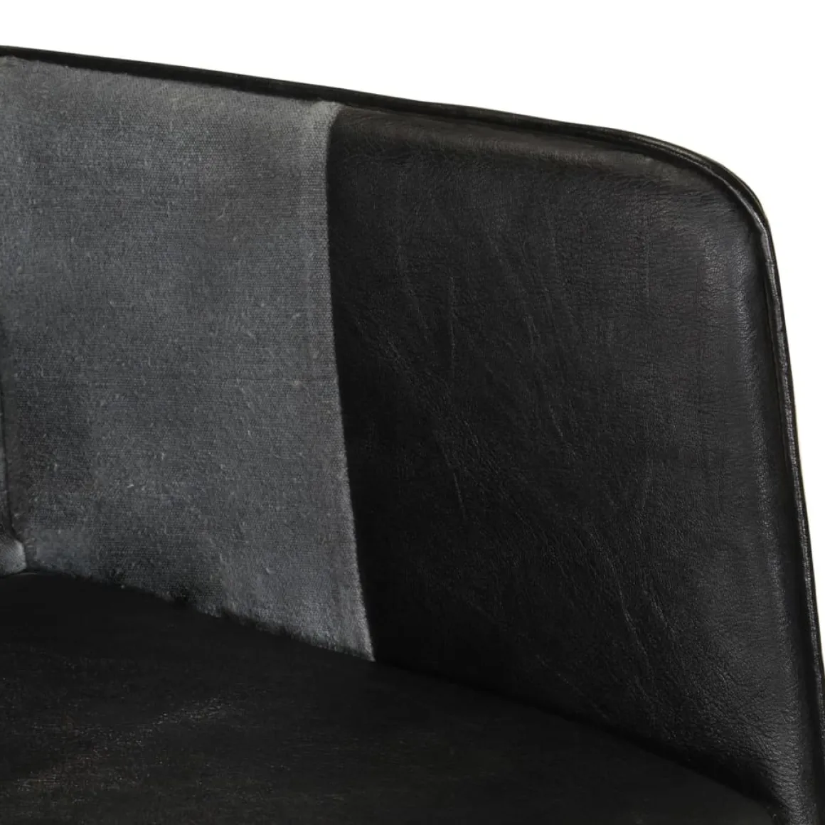 Sillón orejero Remo cuero 97x41x55 cm
