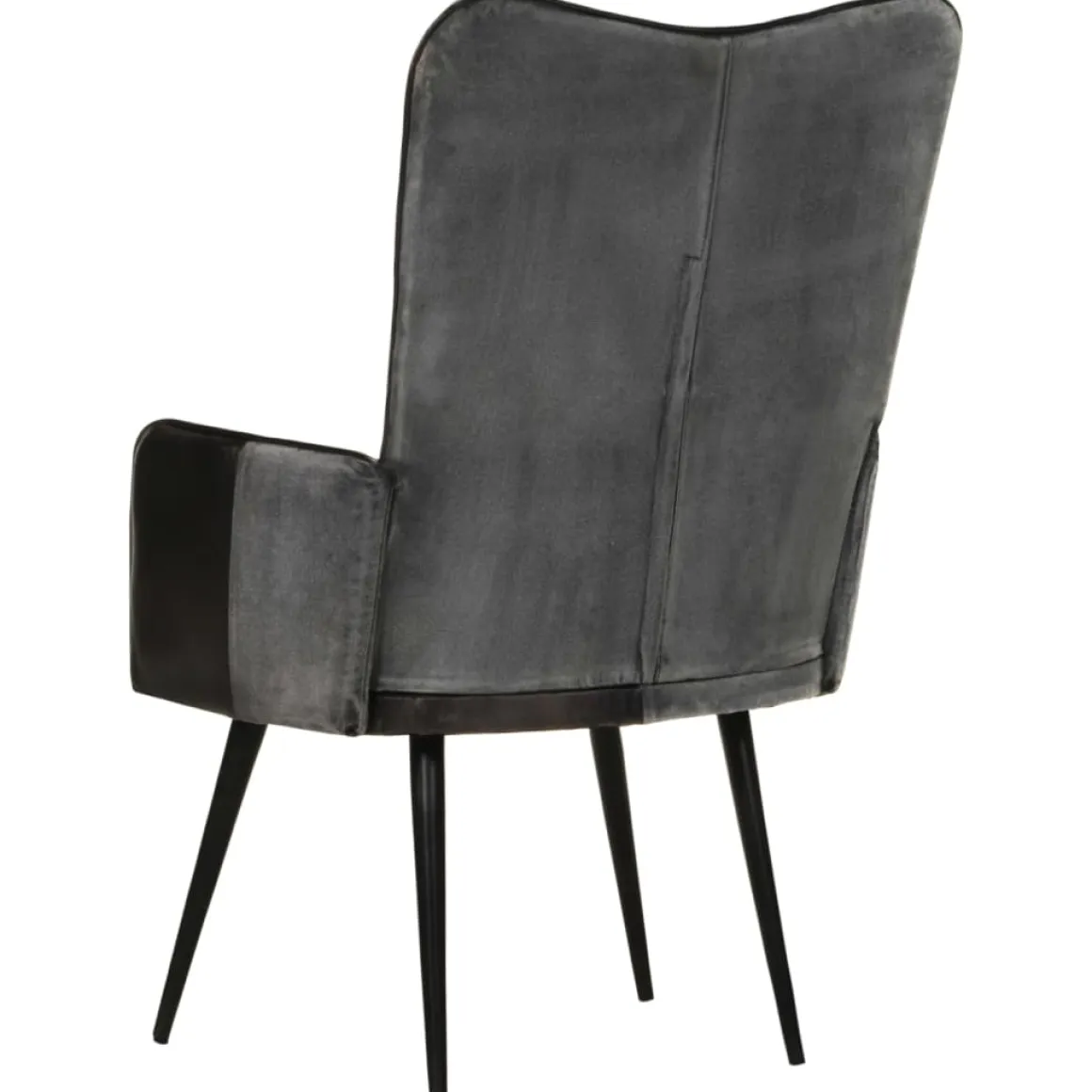Sillón orejero Remo cuero 97x41x55 cm