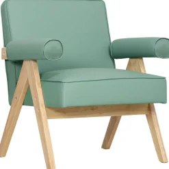 Sillón Penélope Homcom acolchado con reposabrazos 80x73x70 cm