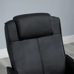Sillón reclinable Ametrino Homcom con reposapiés negro 101x71x78 cm