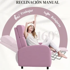 Sillón relax Balboa Homcom reclinable 102x64x86 cm