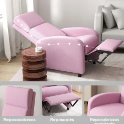 Sillón relax Balboa Homcom reclinable 102x64x86 cm