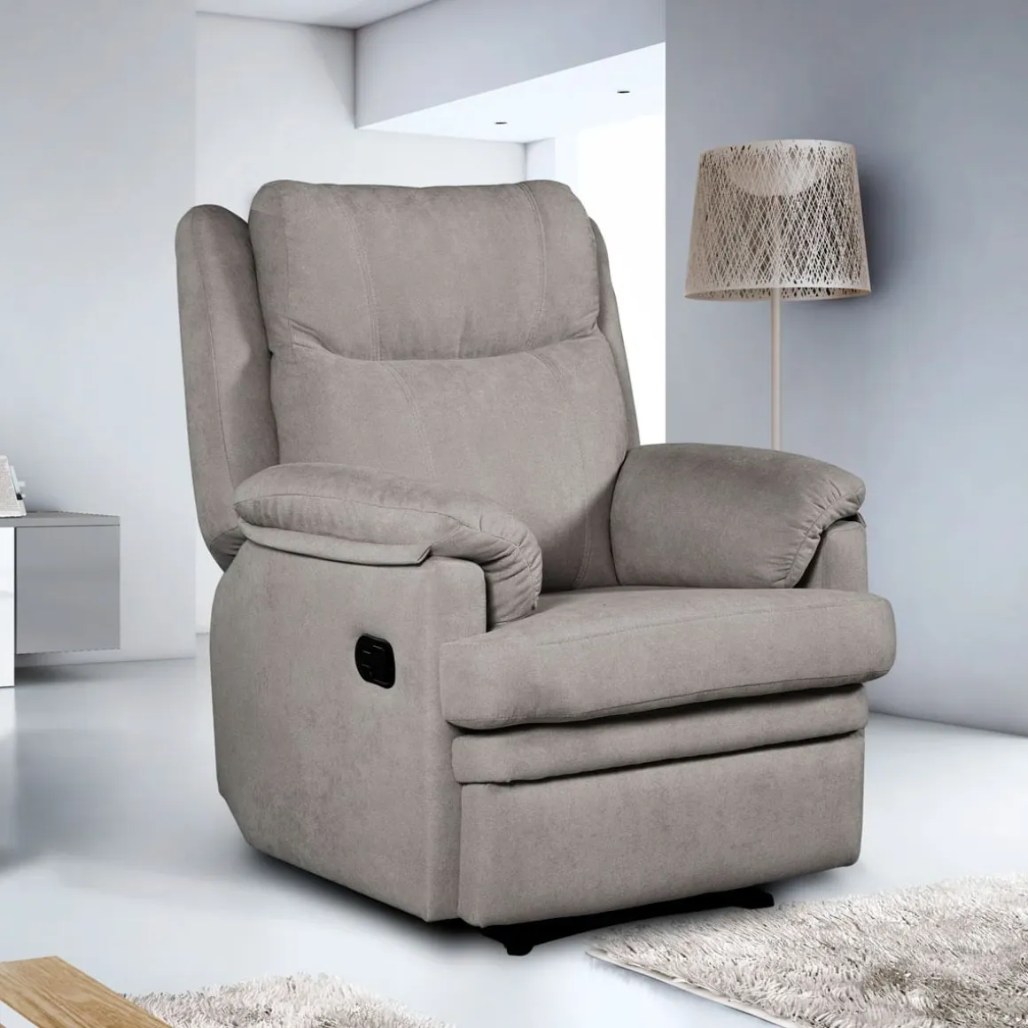 Sillón relax Boston tejido antimanchas Aqualine 105x83x101 cm