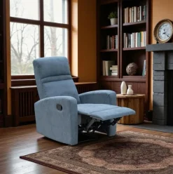 Sillón relax Condal 3 modos relax gris 103x78x93 cm
