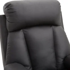 Sillón relax Homcom apertura manual negro 107x80x97 cm