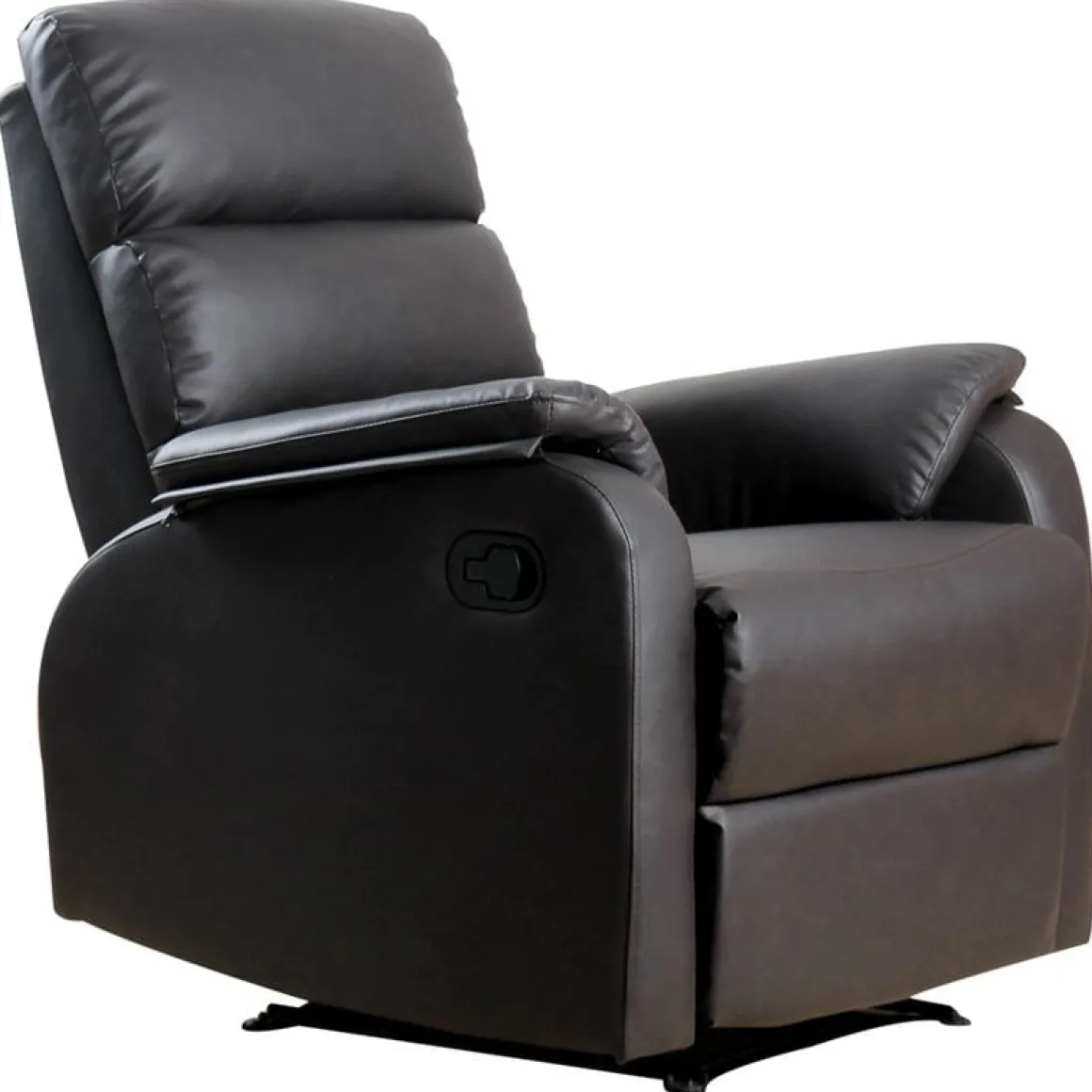 Sillón relax Homcom apertura manual marrón oscuro 99x75x92 cm