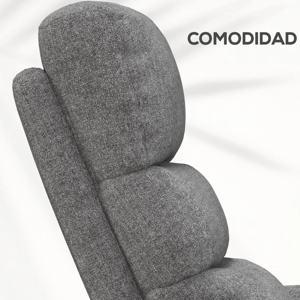 Sillón relax Marcelo Homcom reclinable sistema de elevación y mando a distancia 96x66x90 cm