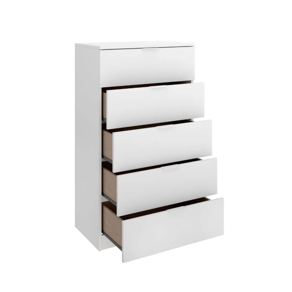Sinfonier Lago 5 cajones blanco 109x61,5x39 cm