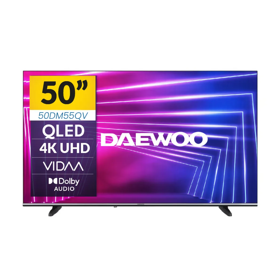 Smart TV Daewoo 50DM55QV 50" 4K QLED VIDAA D negro