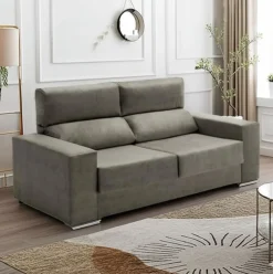 Sofá Alice Velare 3 plazas respaldo reclinable 100x180x85 cm