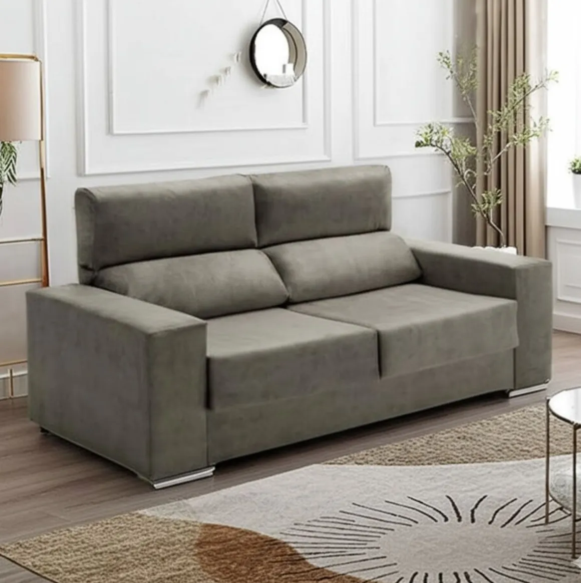 Sofá Alice Velare 3 plazas respaldo reclinable 100x180x85 cm