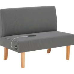 Sofá Ambar Homcom 2 plazas con 2 puertos de carga USB-C 85x110x60 cm