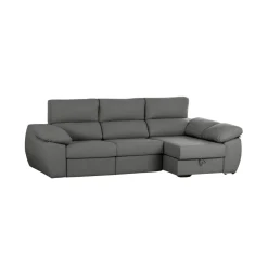 Sofá cama chaiselongue Distinción 3 plazas deslizante y reclinable 90x275x165 cm