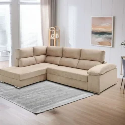 Sofá cama chaiselongue Fiorella Velare 3 plazas 105x285x200 cm