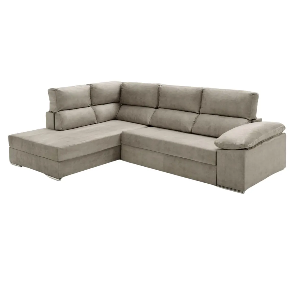Sofá cama chaiselongue Fiorella Velare 3 plazas 105x285x200 cm