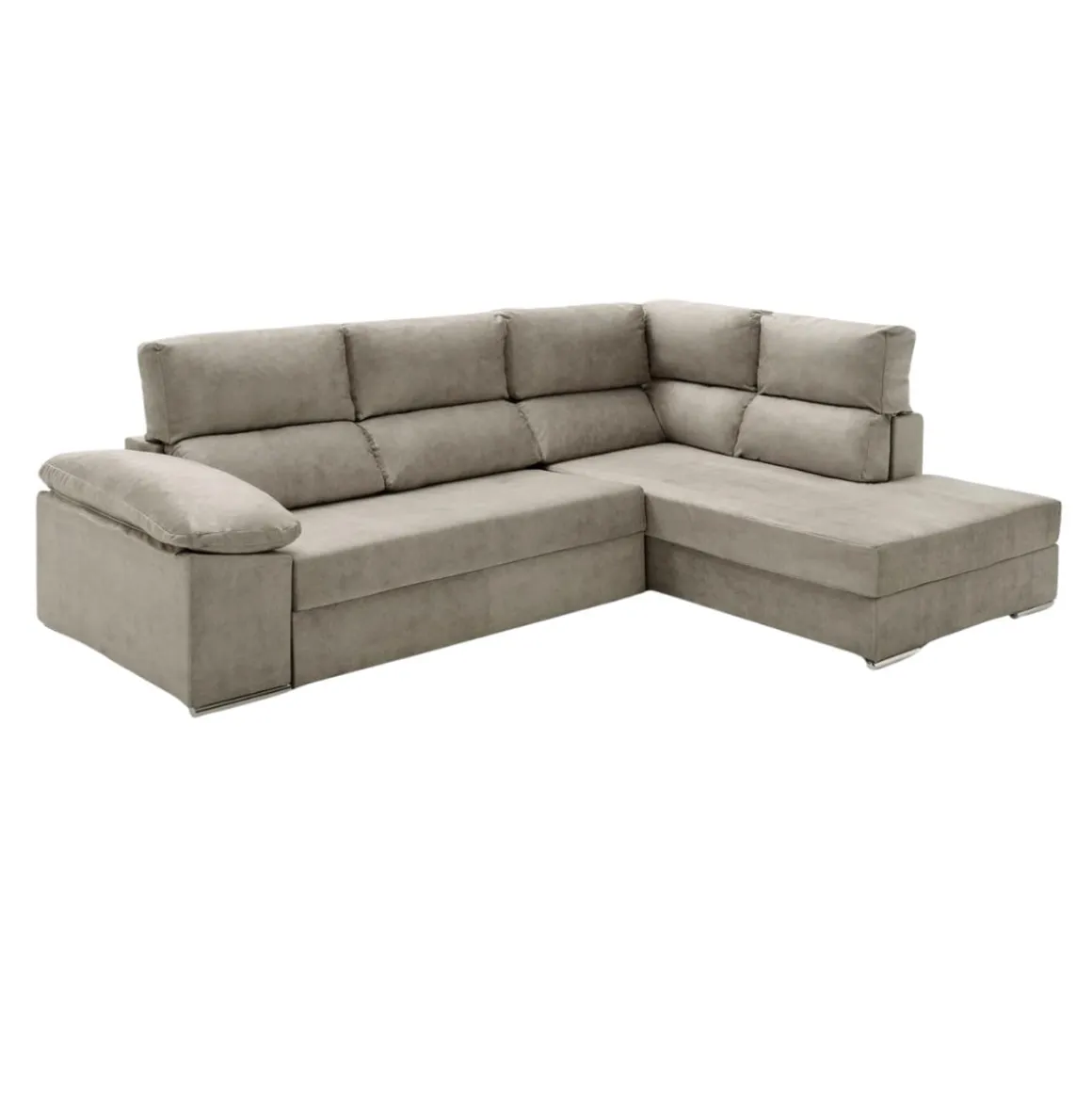 Sofá cama chaiselongue Fiorella Velare 3 plazas 105x285x200 cm
