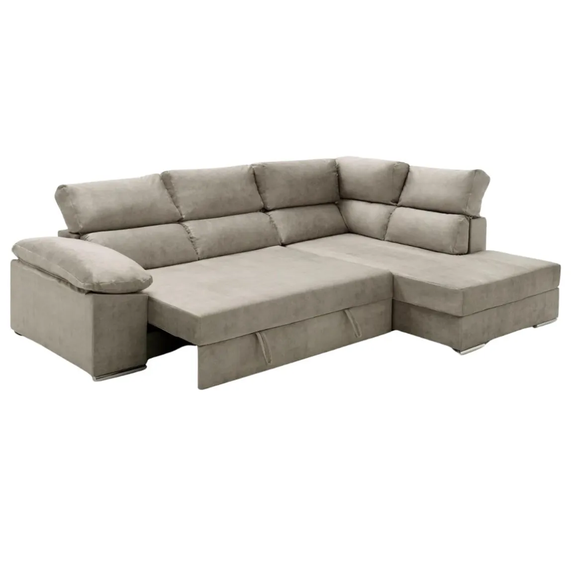 Sofá cama chaiselongue Fiorella Velare 3 plazas 105x285x200 cm