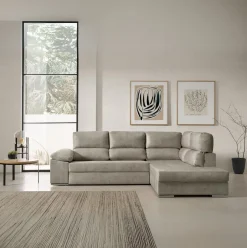 Sofá cama chaiselongue Fiorella Velare 3 plazas 105x285x200 cm