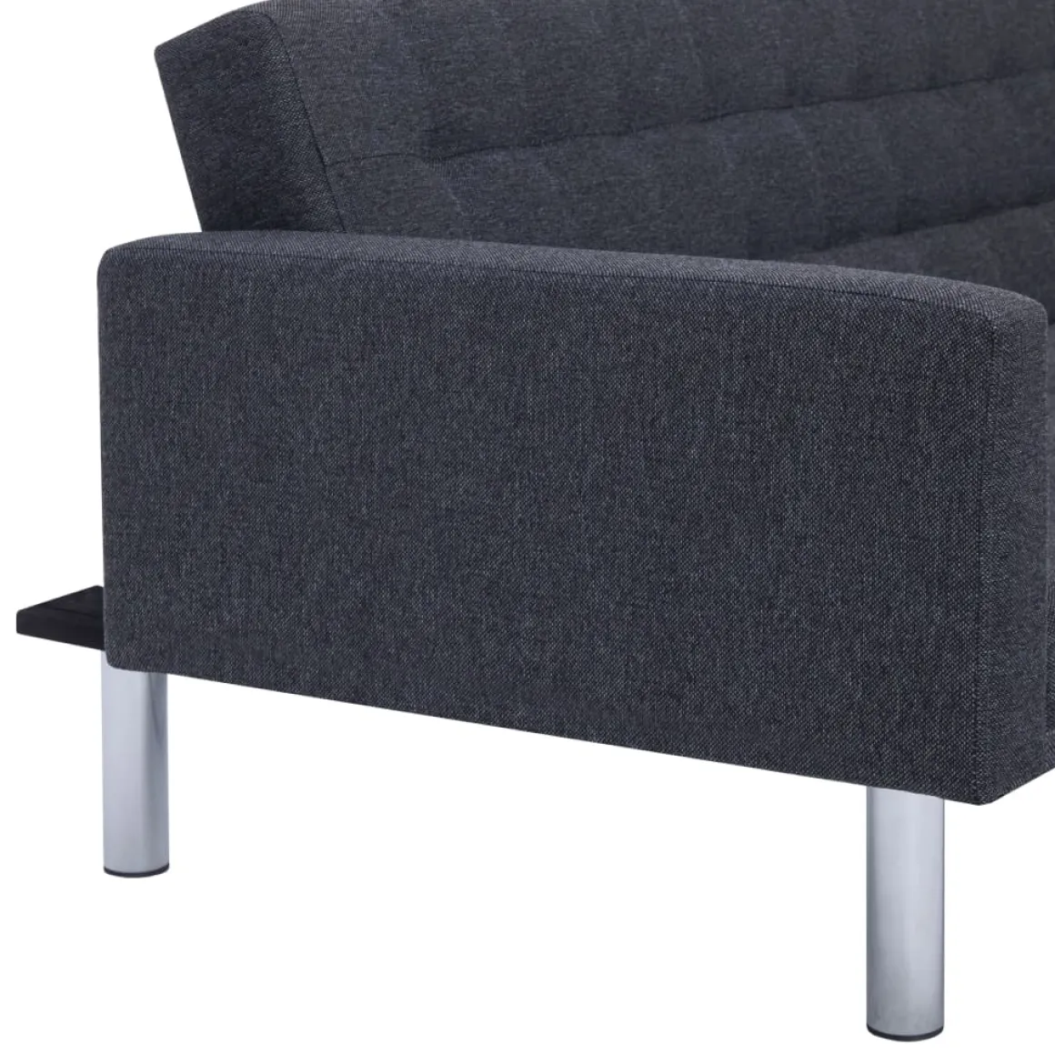 Sofá cama chaiselongue Five gris oscuro 69x218x155 cm