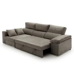 Sofá cama chaiselongue Giulia Velare 3 plazas arcón 105x264x145 cm