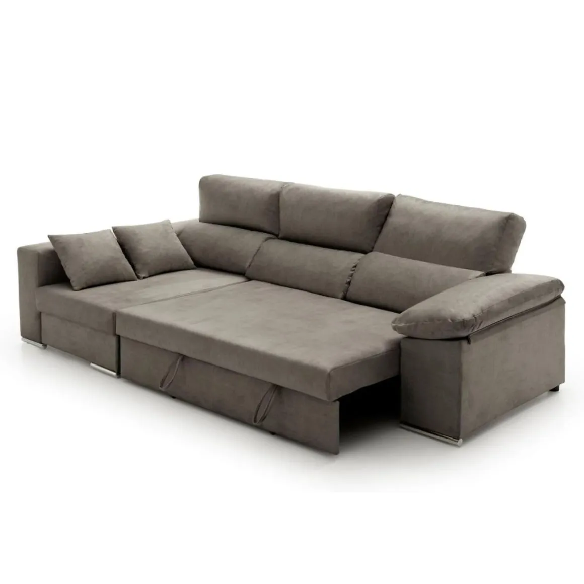 Sofá cama chaiselongue Giulia Velare 3 plazas arcón 105x264x145 cm