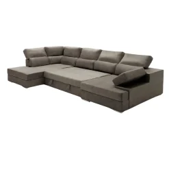Sofá cama chaiselongue Massima 4 plazas respaldos reclinables 105x345x200 cm