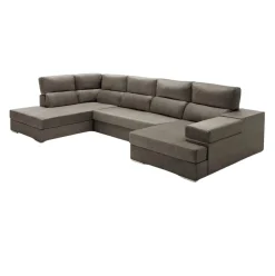 Sofá cama chaiselongue Massima 4 plazas respaldos reclinables 105x345x200 cm