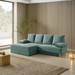 Sofá cama chaiselongue Signature 4 plazas 5 en 1 con arcón 98x260x153 cm