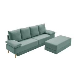 Sofá cama chaiselongue Signature 4 plazas 5 en 1 con arcón 98x260x153 cm