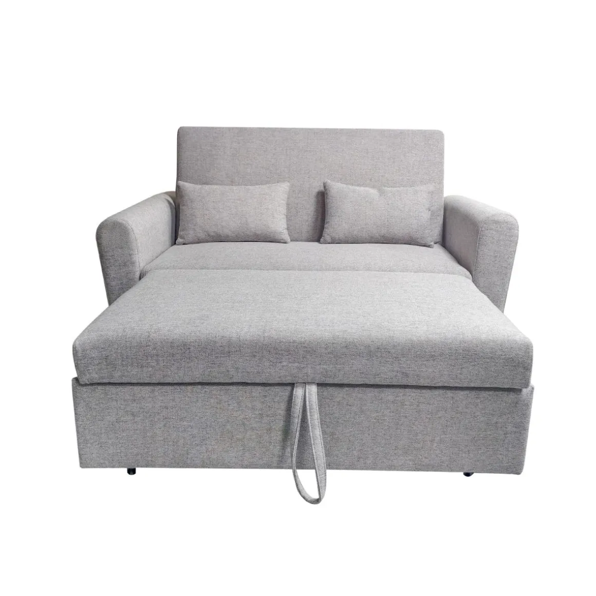 Sofá cama Ciro 2 plazas 2 cojines gris 87x146x88 cm