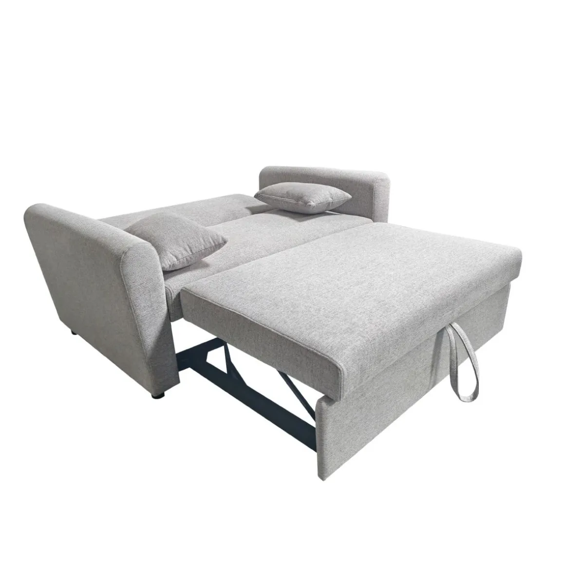 Sofá cama Ciro 2 plazas 2 cojines gris 87x146x88 cm