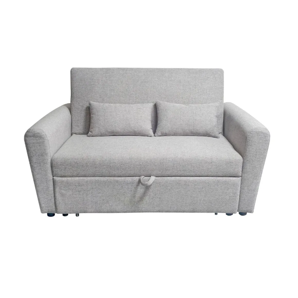 Sofá cama Ciro 2 plazas 2 cojines gris 87x146x88 cm