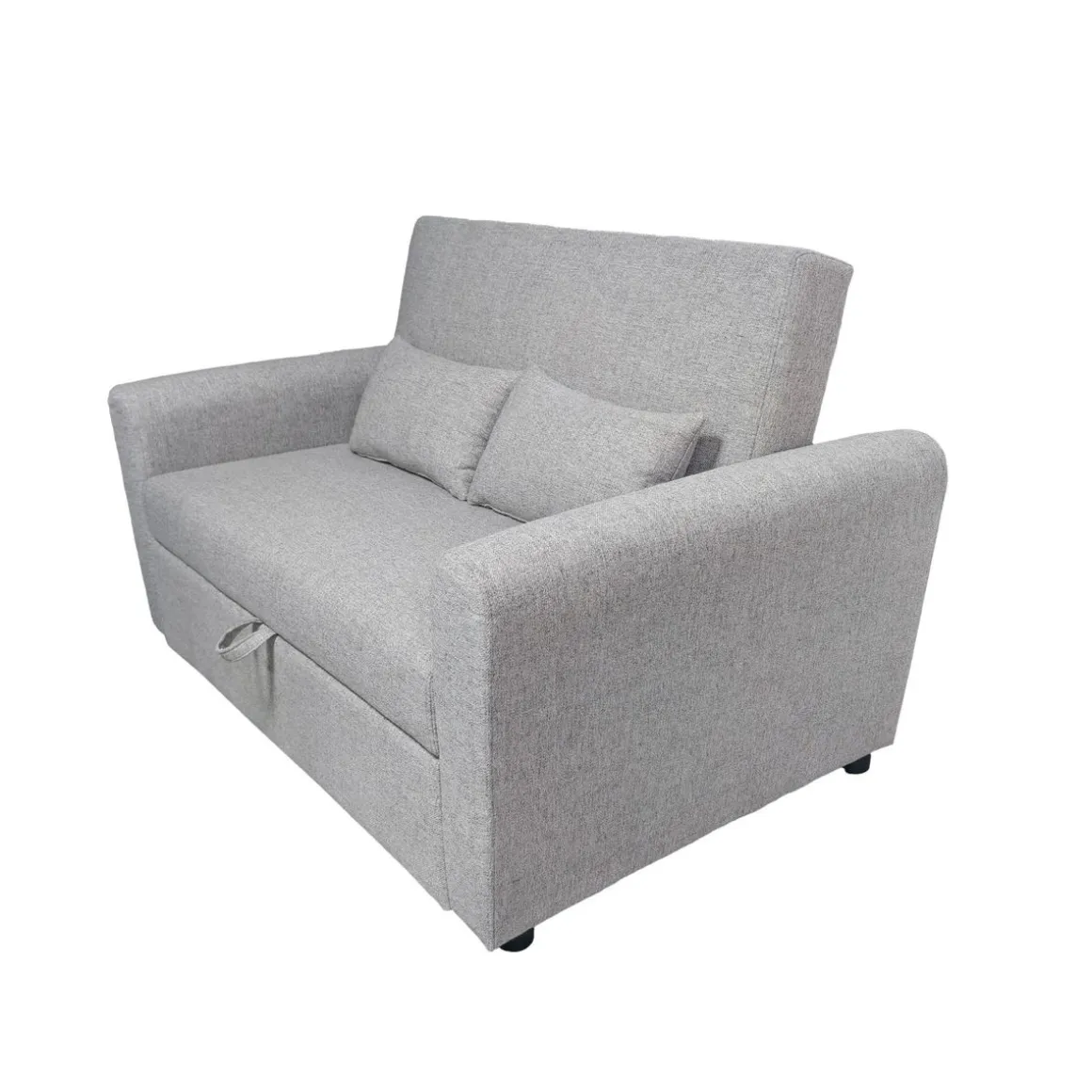 Sofá cama Ciro 2 plazas 2 cojines gris 87x146x88 cm