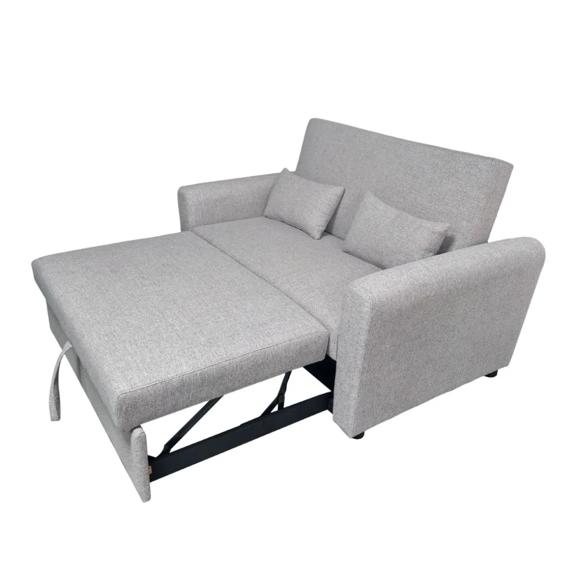Sofá cama Ciro 2 plazas 2 cojines gris 87x146x88 cm