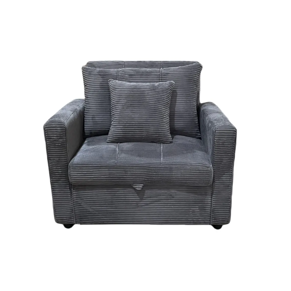 Sofá cama Corduroy respaldo reclinable 88x99x99 cm