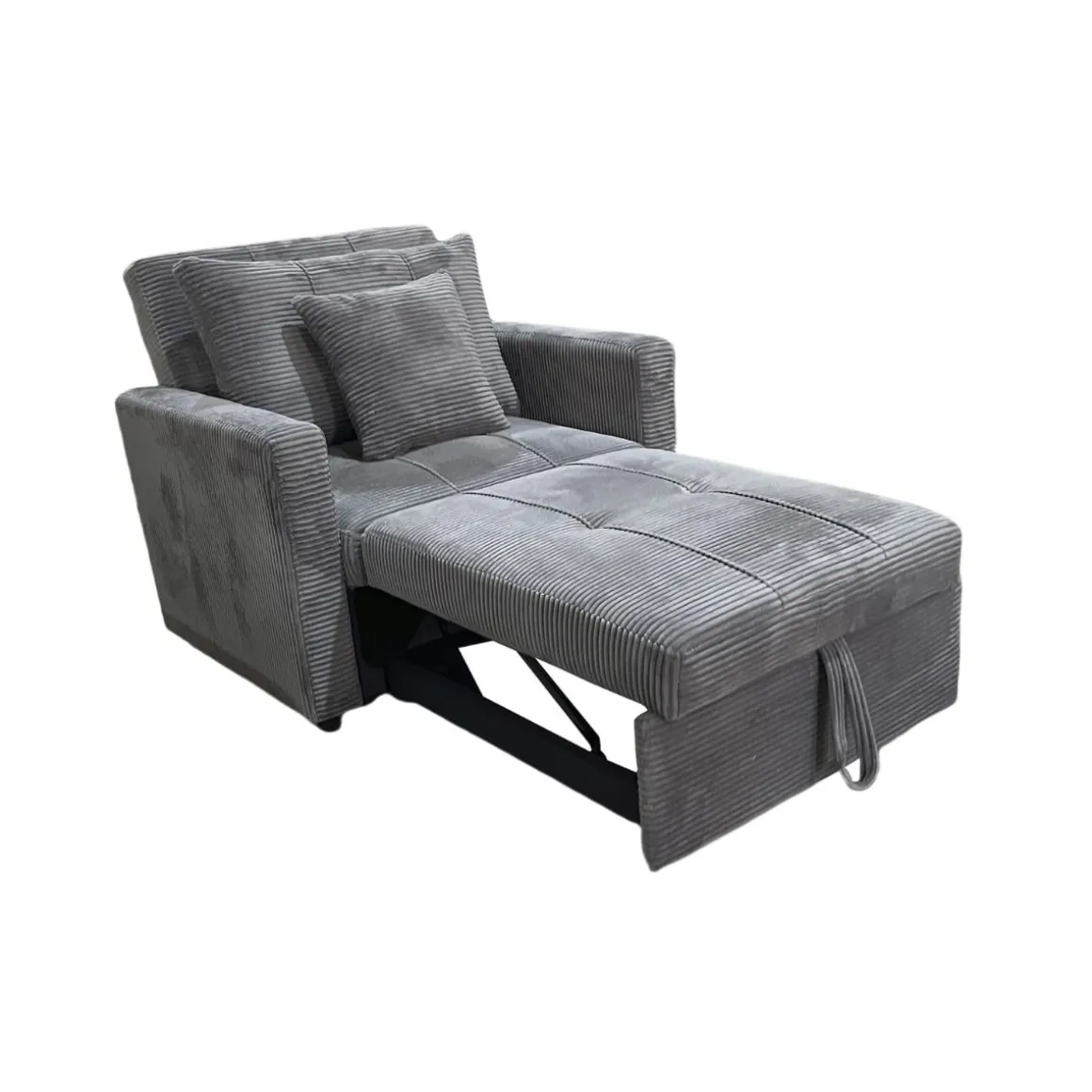 Sofá cama Corduroy respaldo reclinable 88x99x99 cm