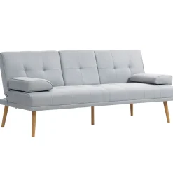 Sofá cama Cotton Homcom 3 plazas respaldo ajustable 78x181x77 cm