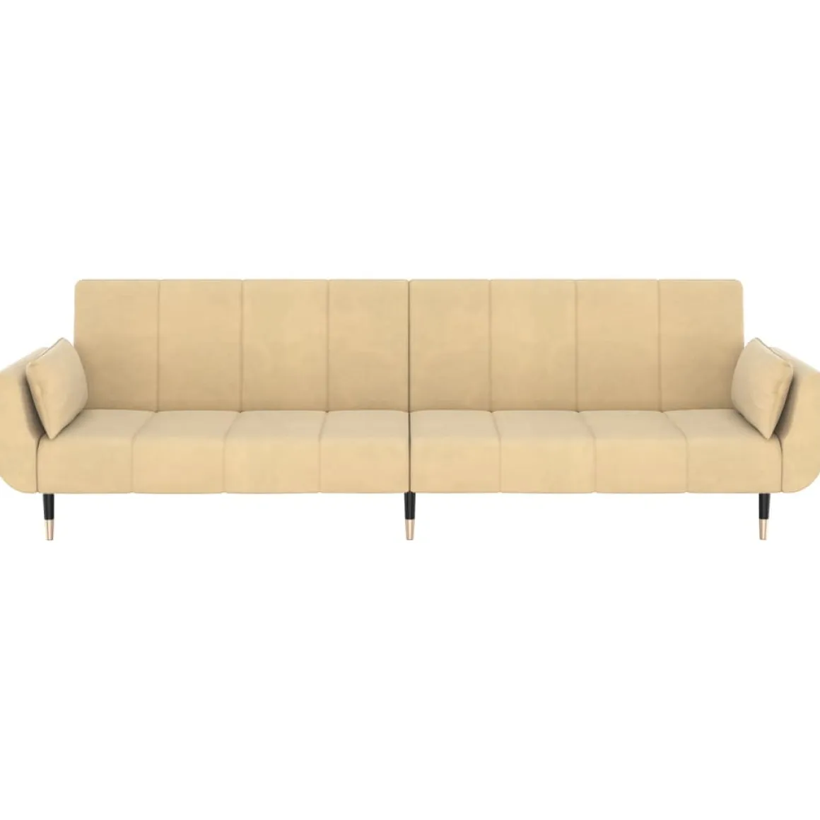 Sofá cama Hirina 2 plazas respaldo ajustable con almohadas 69x220x84,5 cm