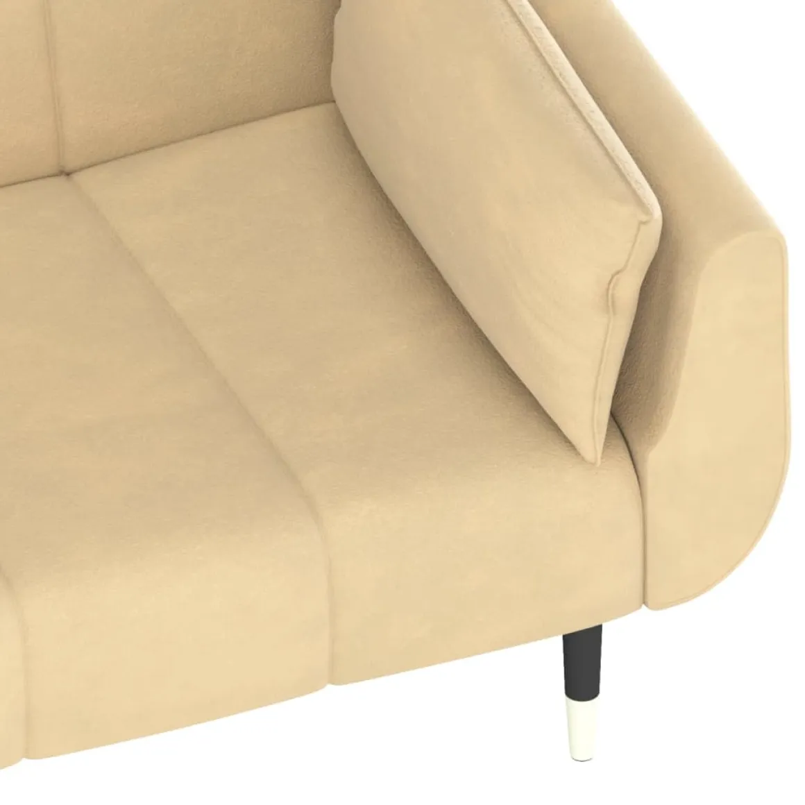 Sofá cama Hirina 2 plazas respaldo ajustable con almohadas 69x220x84,5 cm