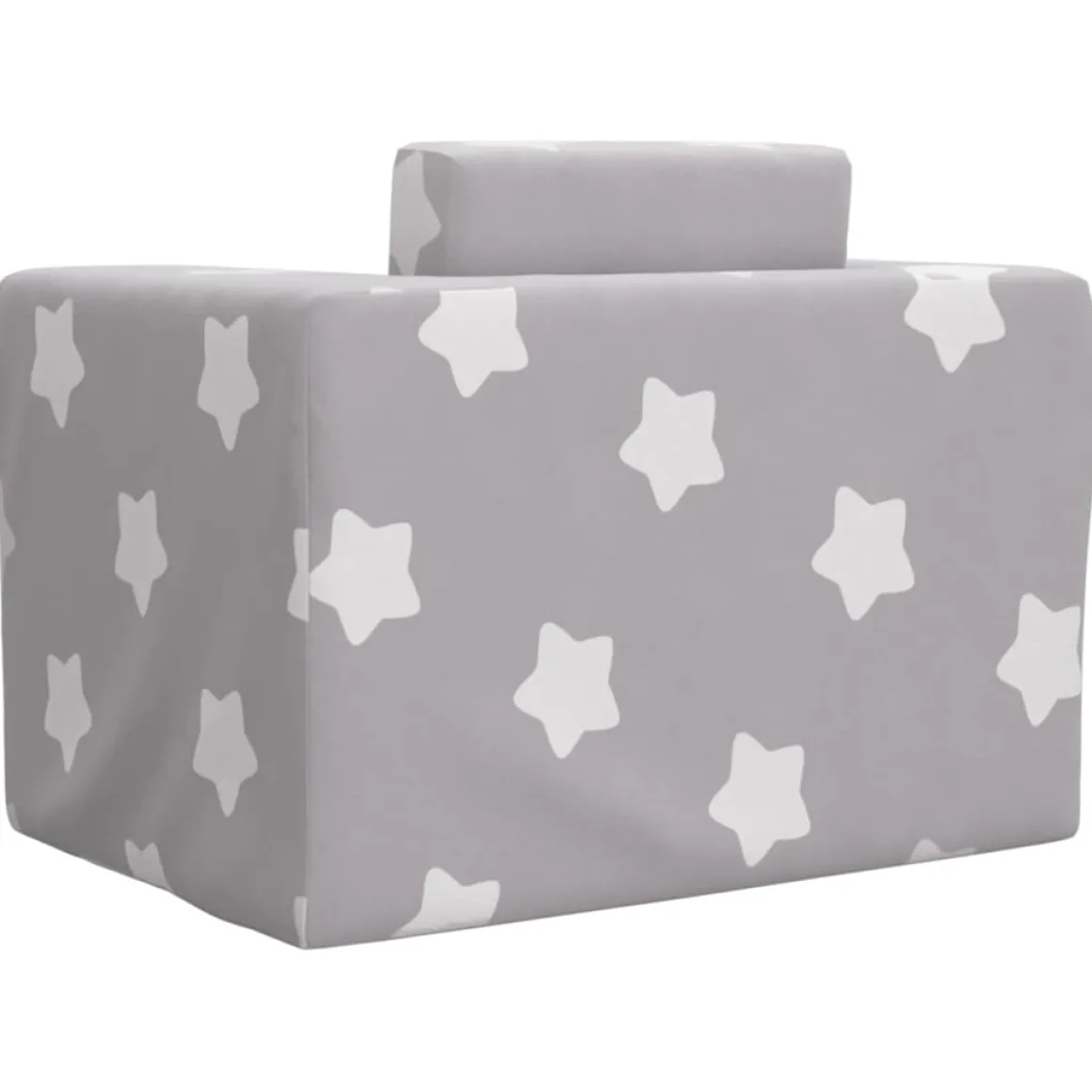 Sofá cama infantil Estrella 1 plaza gris 42x52x38 cm