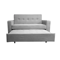 Sofá cama Rol con brazos gris 91x165x88 cm