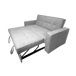 Sofá cama Rol con brazos gris 91x165x88 cm