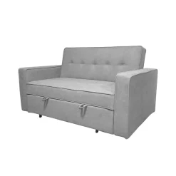 Sofá cama Rol con brazos gris 91x165x88 cm
