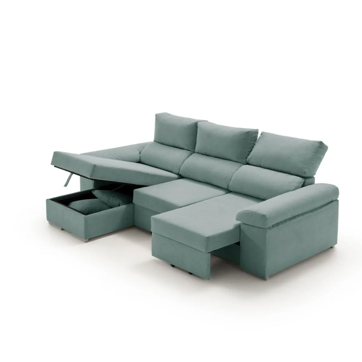 Sofá chaiselongue Armonía Premium 3 plazas reclinable y deslizante 102x235x148 cm