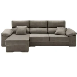Sofá chaiselongue Beatrice Velare 3 plazas respaldos reclinables 85x260x140 cm