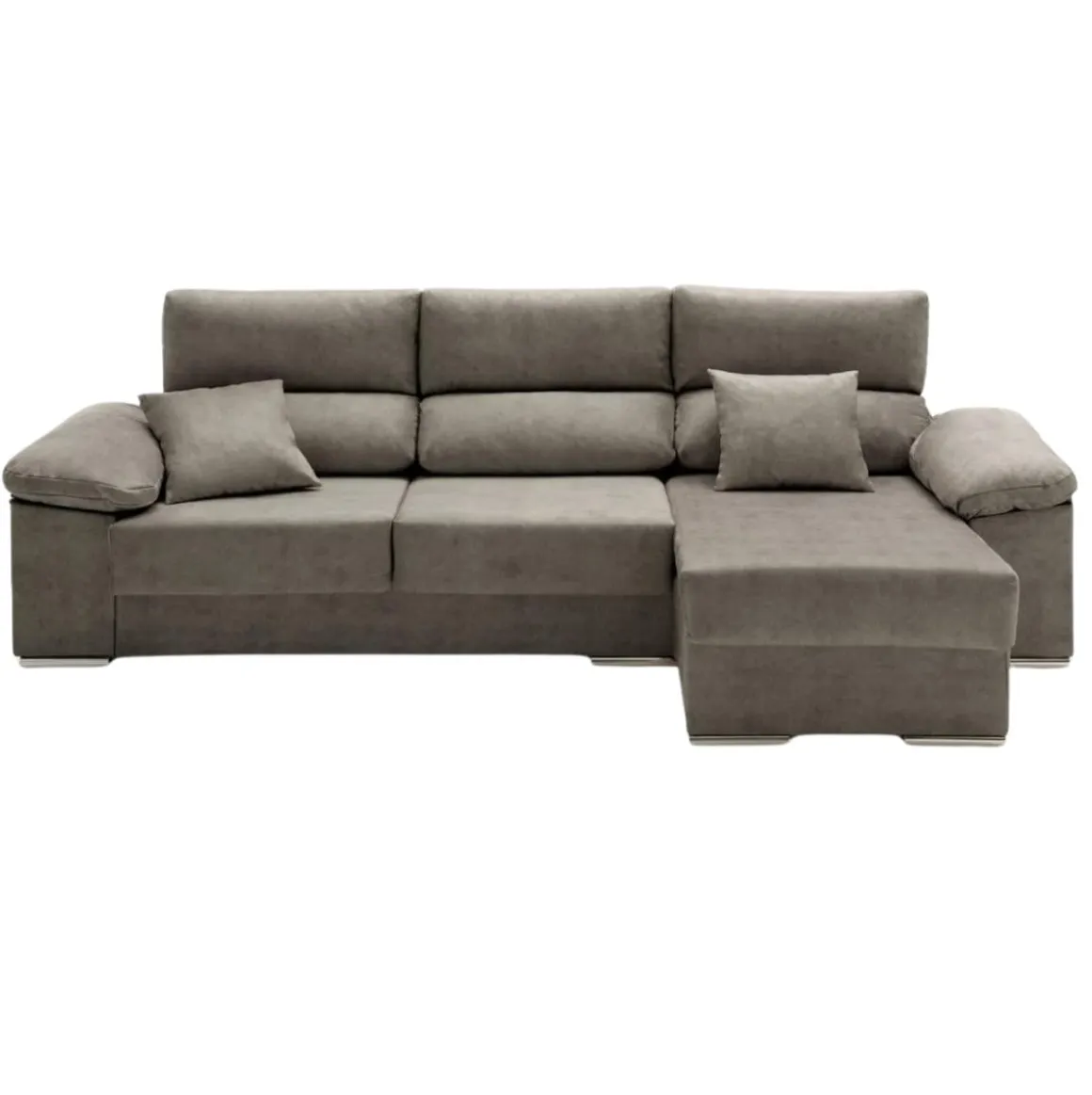 Sofá chaiselongue Beatrice Velare 3 plazas respaldos reclinables 85x260x140 cm