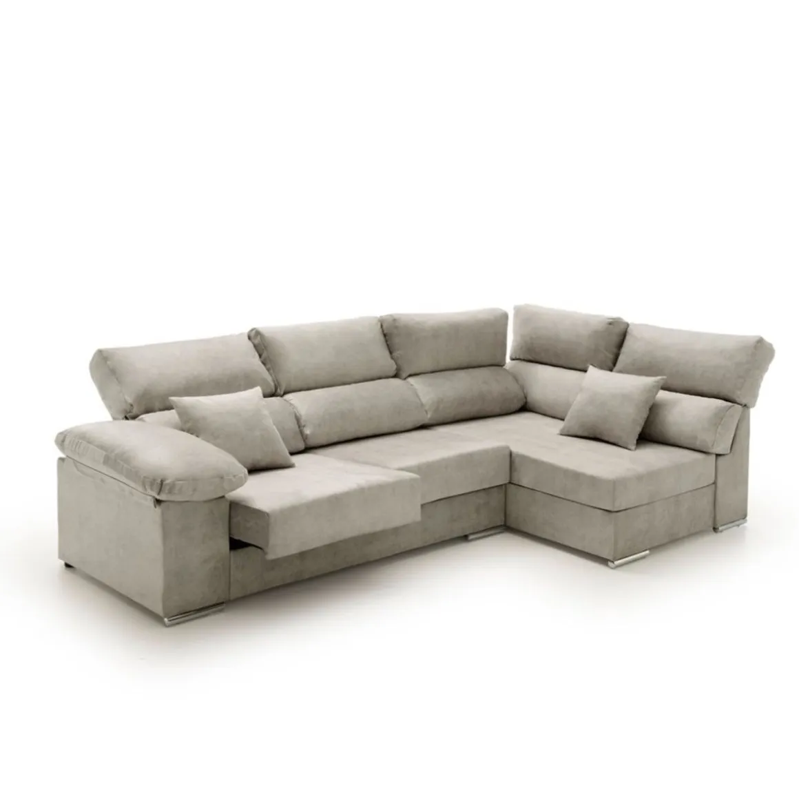 Sofá chaiselongue Cosima Velare rinconera asientos reclinables 102x265x145 cm