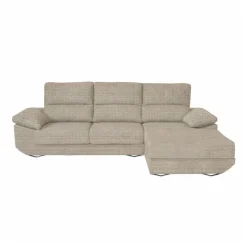 Sofá chaiselongue Danielle 3 plazas deslizante + cabezales reclinables 100x300x170 cm