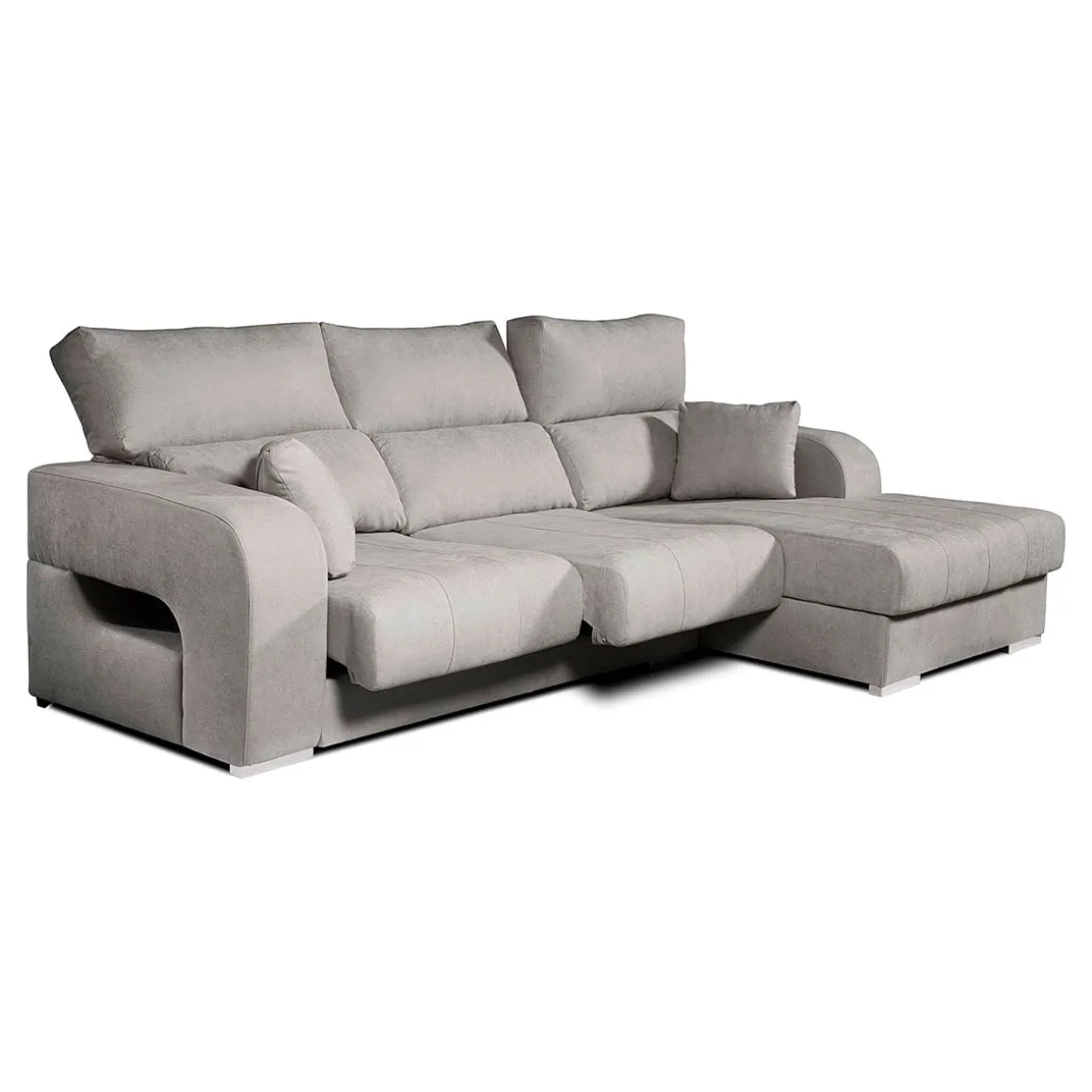 Sofá chaiselongue Diamante 3 plazas reclinable y deslizante 102x284x160 cm