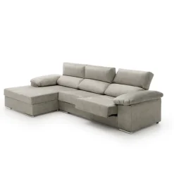 Sofá chaiselongue Melissa Velare 3 plazas reclinable + deslizante 105x265x160 cm